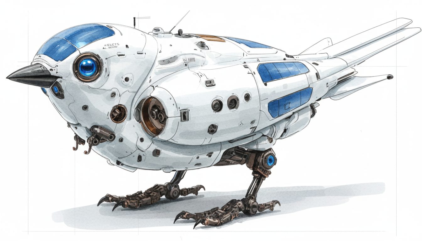 Field illustration of a N.U.T.H.A.T.C.H. micro-survey drone.