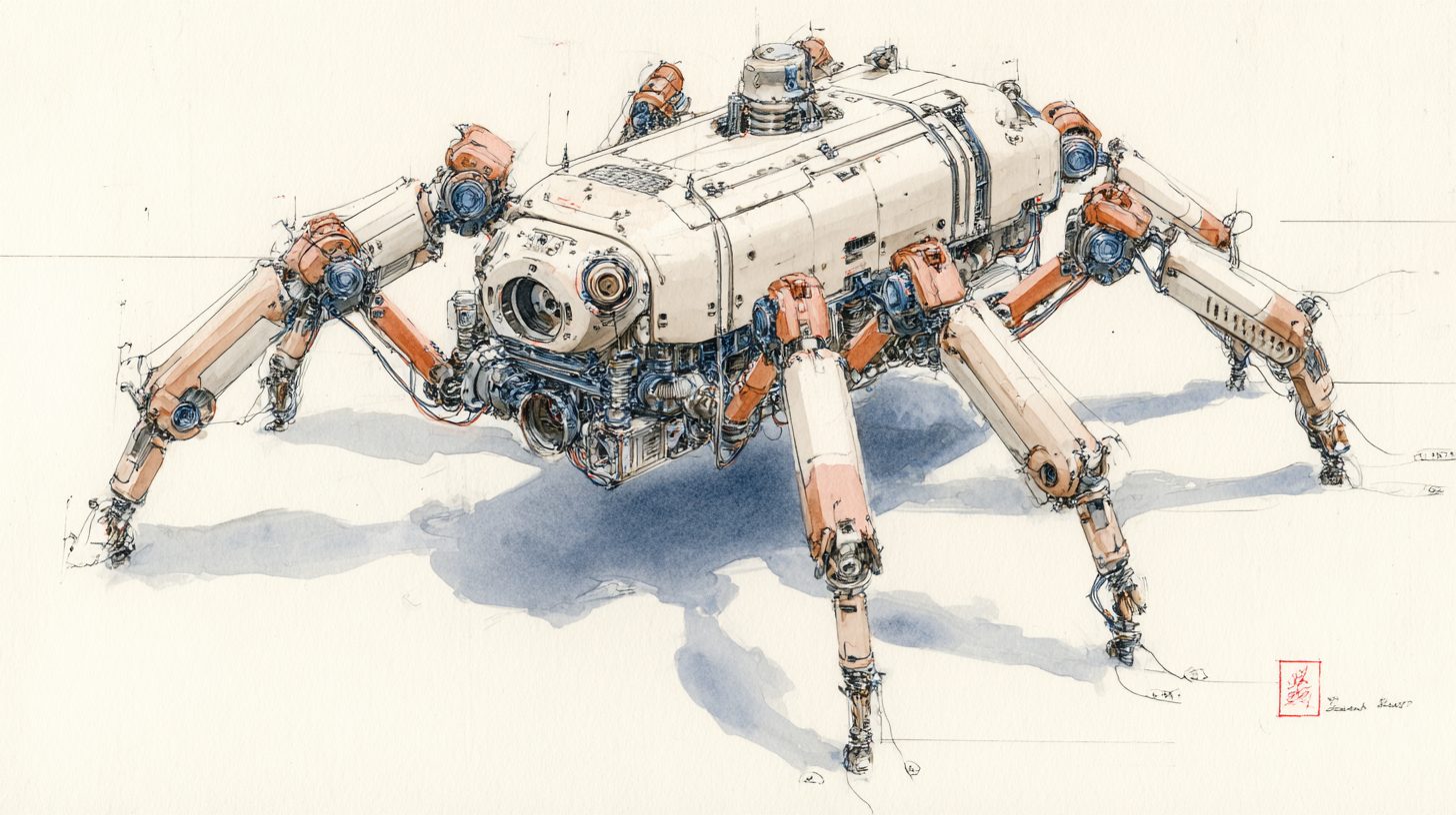 Field illustration of a S.P.I.D.E.R. clinical support drone.